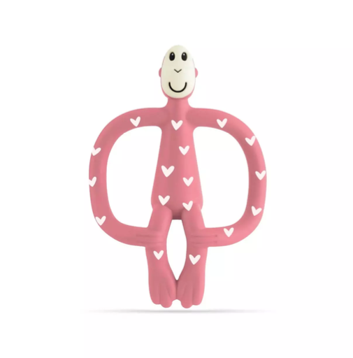 Matchstick Monkey Original Teething Toy and Gel Applicator - Hearts 