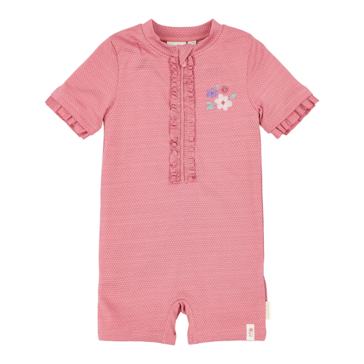 Little Dutch Short Sleeve Swimsuit Dreamy Pink Sparkle