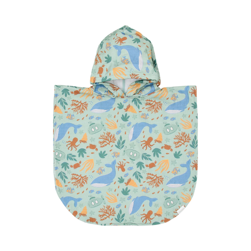 [LD-CL26039101] Little Dutch Beach Poncho Ocean World Multicolour