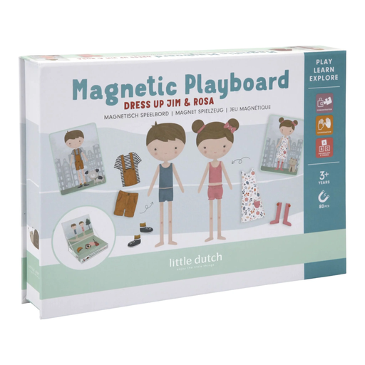 [LD4776] Little Dutch Magnetic Playboard Jim & Rosa FSC