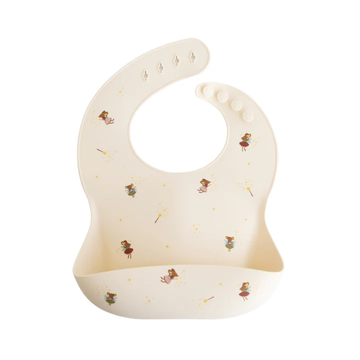 [66-102168] Mushie Silicone Baby Bib Fairy Mice 