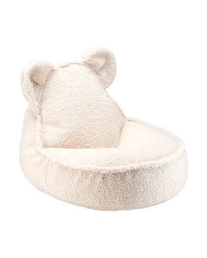 WigiWama Cream White Bear Beanbag