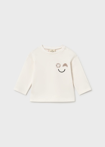 Mayoral L/s t-shirt Talc