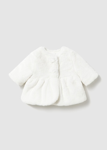 Mayoral Fur coat Natural