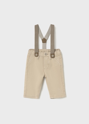 Mayoral Long trousers with suspenders Frappe