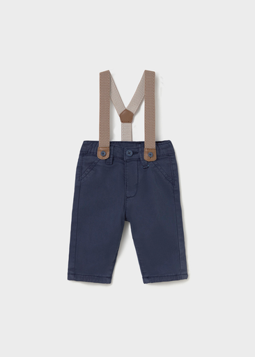 Mayoral Long trousers with suspenders Navy