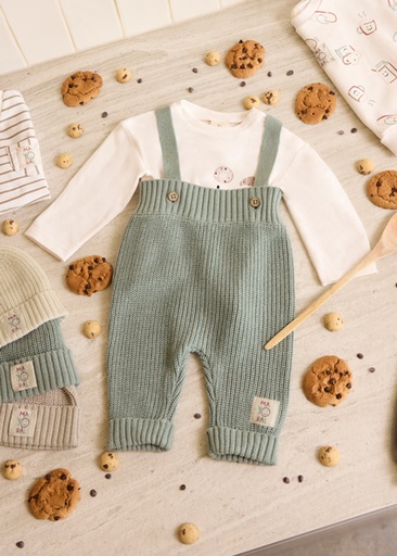 Mayoral knit suspenders pants Vivid Marb