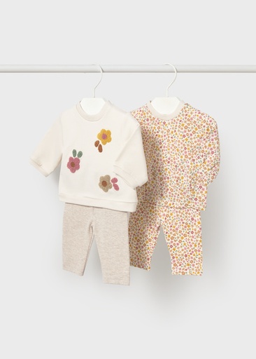 Mayoral 4pcs leggings set Oat vig