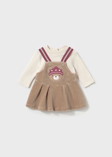 Mayoral Dungaree skirt Almond