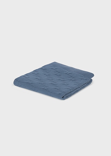 [9131] Mayoral Knit baby blanket blueberry