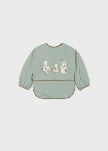 [9136] Mayoral bib with sleeves Marbled