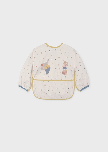 [9136] Mayoral bib with sleeves Oat