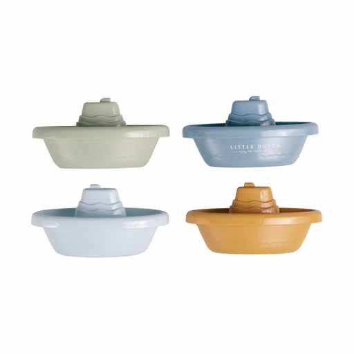Little Dutch Stackable Bath Boats Blue
