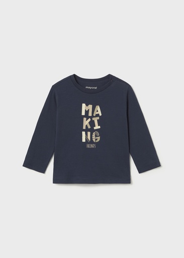 Mayoral L/s basic t-shirt Blue Lg