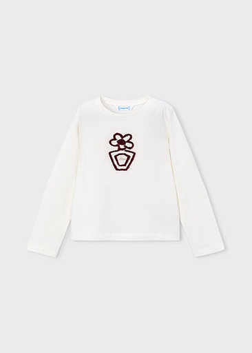 Mayoral L/s basic t-shirt Natural Lg