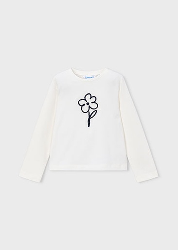 Mayoral L/s basic t-shirt Natur-navy Lg
