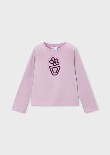 Mayoral L/s basic t-shirt Mauve Lg