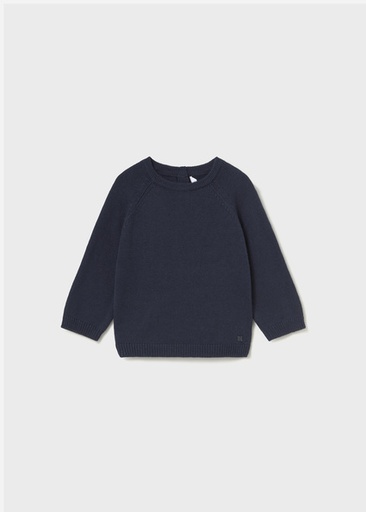 Mayoral Basic crew neck jumper Blue Lg