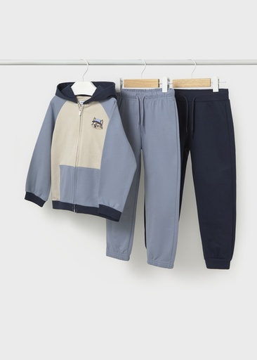 Mayoral Basic plush 2 pants tracksuit Sky Lg