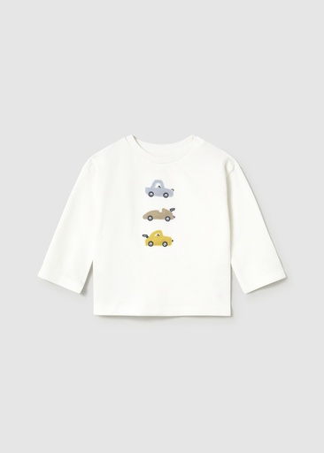 Mayoral L/s shirt Ivory Lg A