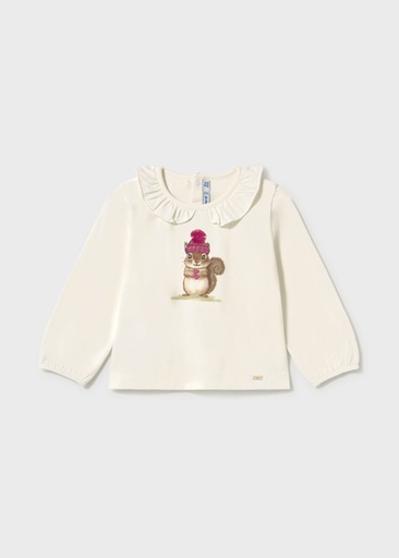 Mayoral L/s shirt dress Natur-rasp Lg