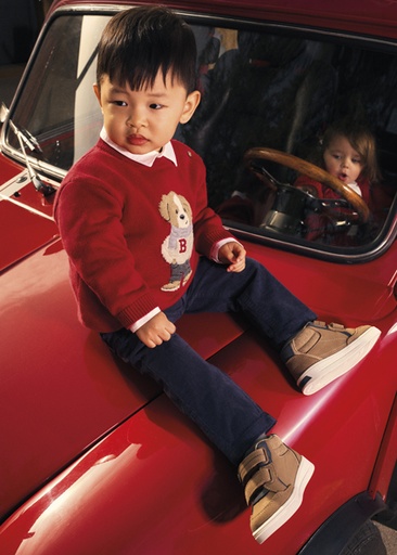 Mayoral Character intarsia sweater Red Lg