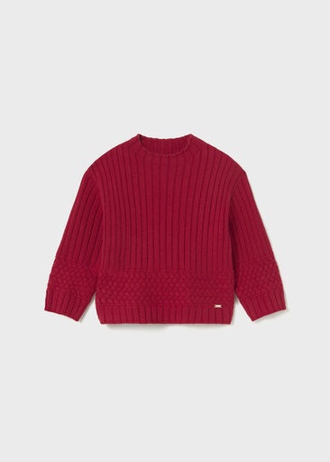 Mayoral Textured jumper Red Lg