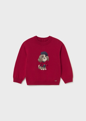 Mayoral Jacquard jumper Red Lg