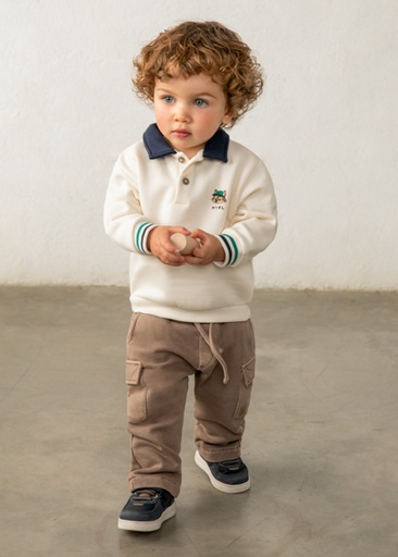 Mayoral Polo pullover Light khak Lg