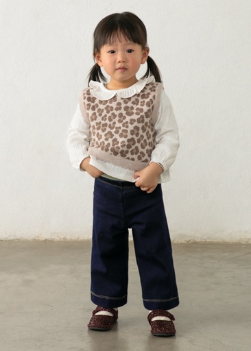 Mayoral Attached vest pants set Walnut Lg