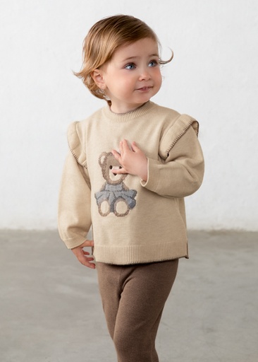 Mayoral Knit pants set brown vi Lg