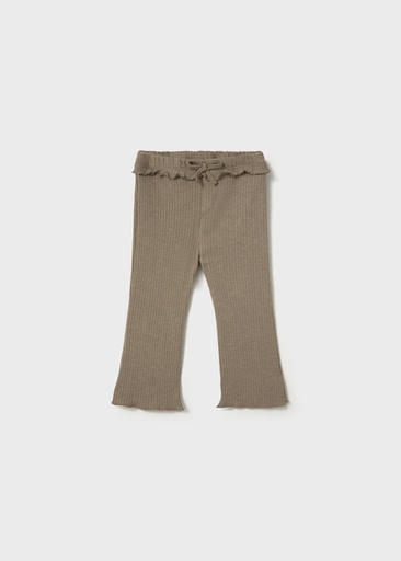 Mayoral Ribbed flare leggings brown vi Lg