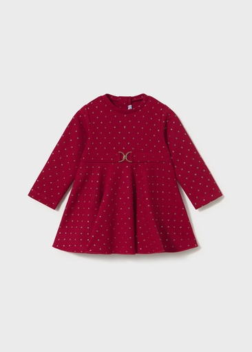 Mayoral Neoprene dress Red Lg