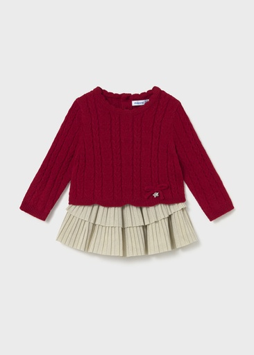Mayoral Skirt set Red Lg