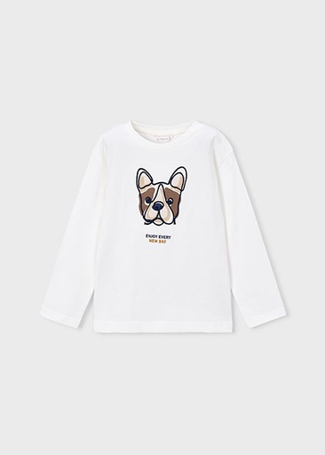 Mayoral L/s shirt Ivory Lg B