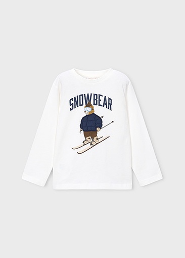 Mayoral L/s t-shirt Ivory Lg