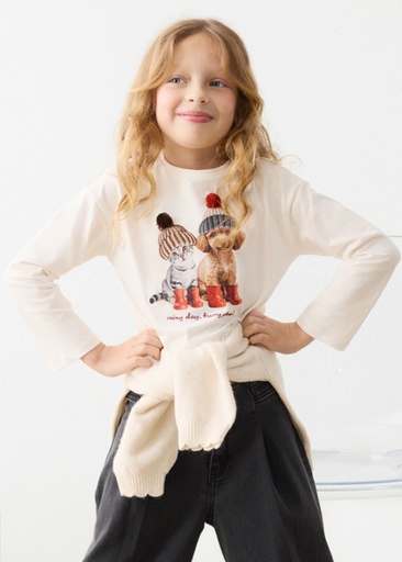 Mayoral L/s t-shirt Natural Lg C