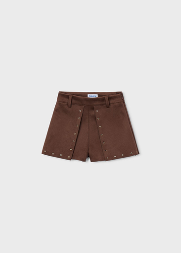 Mayoral Faux-suede shorts Chestnut Lg