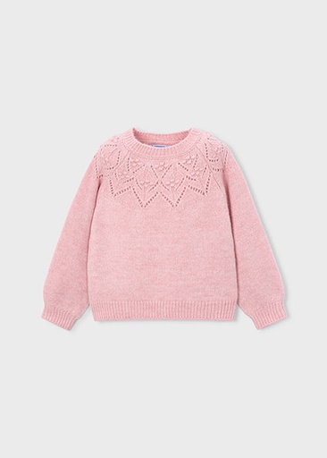 Mayoral Openwork details sweater Pastel Mix Lg