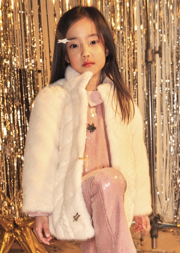 Mayoral Faux-fur coat Soy Lg