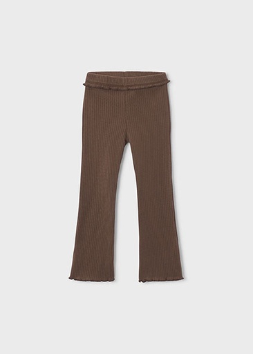 Mayoral Rib knit flare leggings Coffee Lg