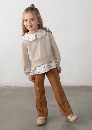 Mayoral Suede leggings set Toffee Lg