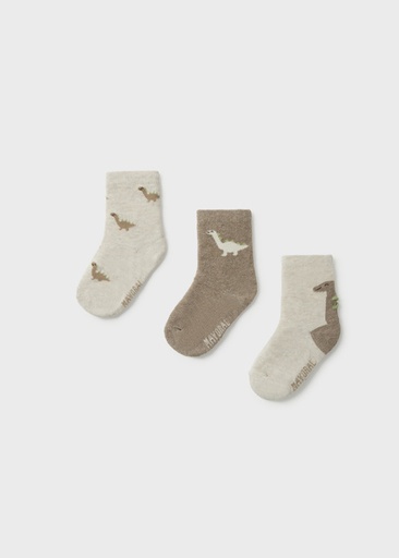 Mayoral Patterned socks set H. Truffle Lg