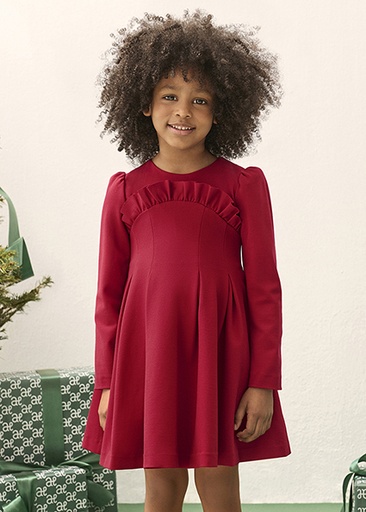 Abel & Lula Knit dress Red