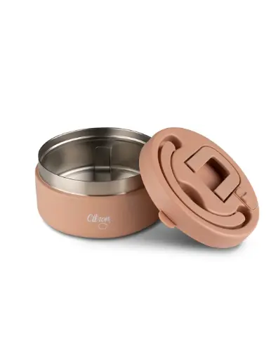 CITRON Insulated Food Jar 400ml with Divider & Safety Lock - Blush