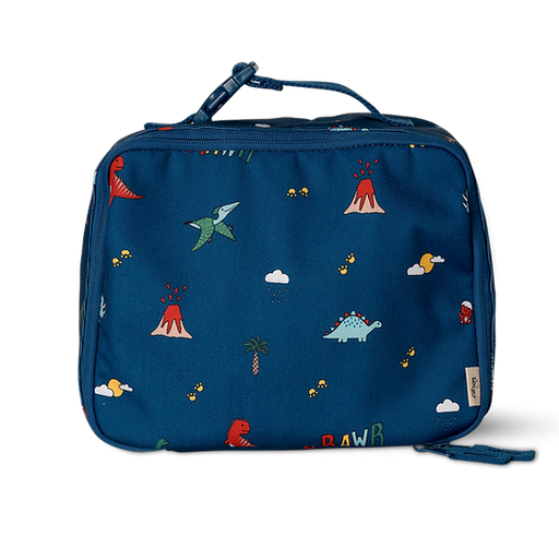 Citron Insulated Square Lunch bag - Blue Dino