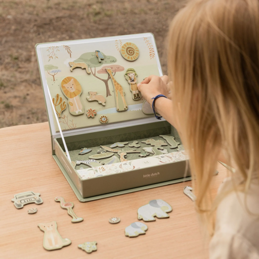 [LD7453] Little Dutch Magnetic play board Safari Friends FSC