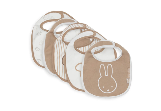 Jollein Bib Jersey Waterproof Miffy Heads (5pack)