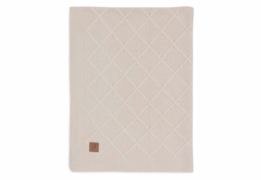 Jollein Blanket Cradle 75x100cm Check Knit Oatmeal