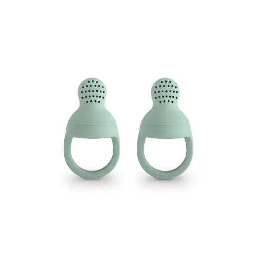 Mushie Silicone Feeder Set of 2 Cambridge Blue